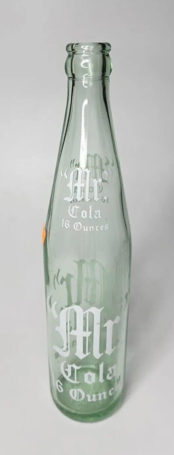 Vtg 1960 pop acl soda bottle 16 oz  mr. cola soda 