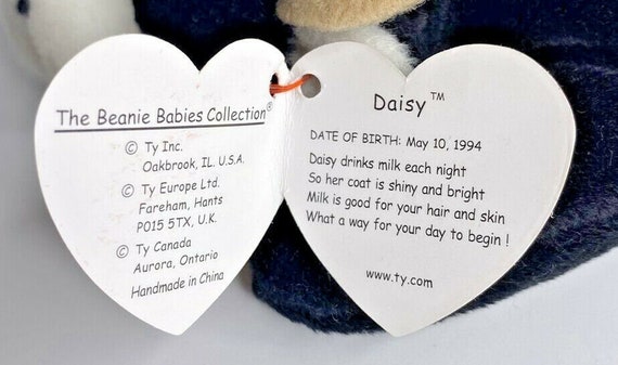1993 Ty Beanie Baby "Daisy" Retired Cow BB12 - image 3