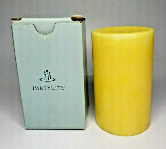 PartyLite Pillar Candle 3" x 5" New Box Lemon-Lime