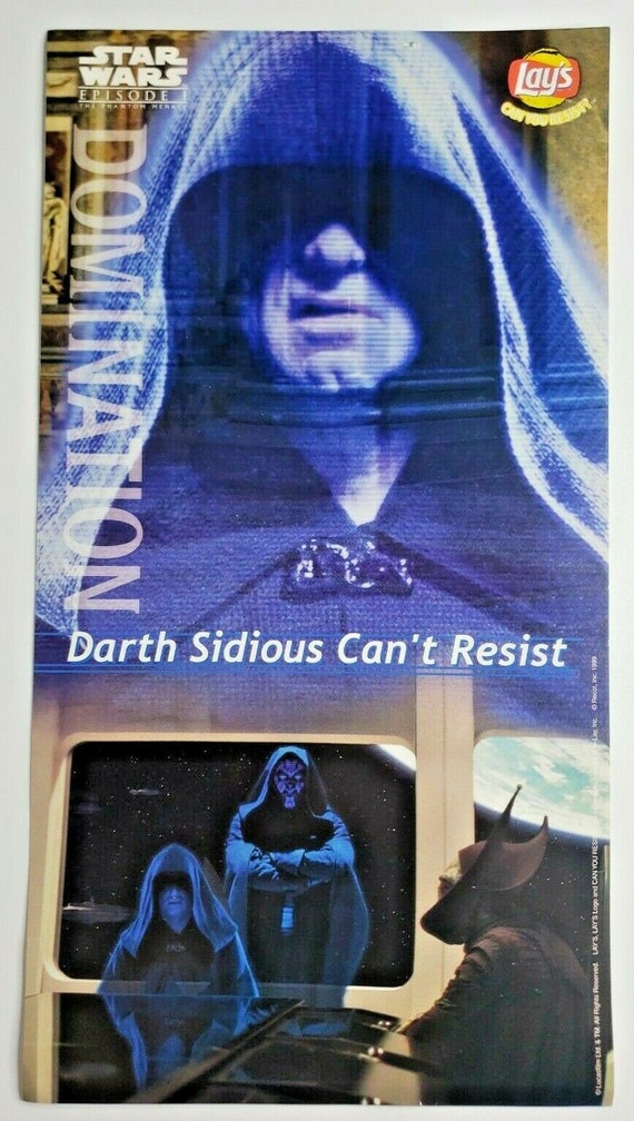 1999 lays star wars episode i poster darth sidious