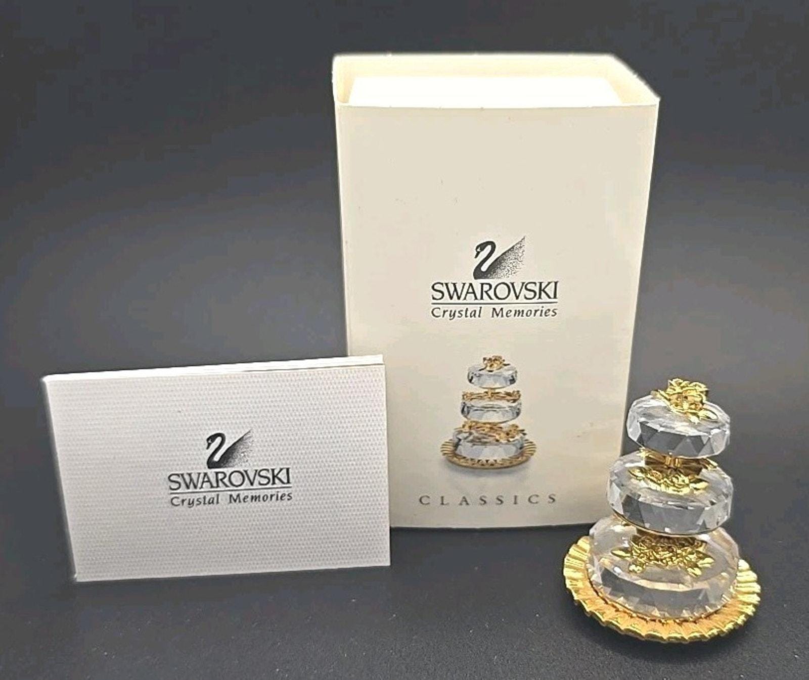 Swarovski Tier Cake Wedding Figurine Crystal Memories in Box PB24