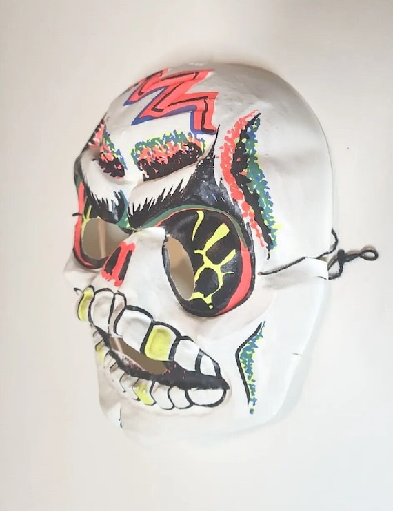 Vintage Ben Cooper Mask Halloween Costume Skeleto… - image 10