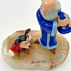 2001 Ron Lee Disney Mickey Mouse Sorcerer Yensid Figurine #330/500 SKU192 image 10