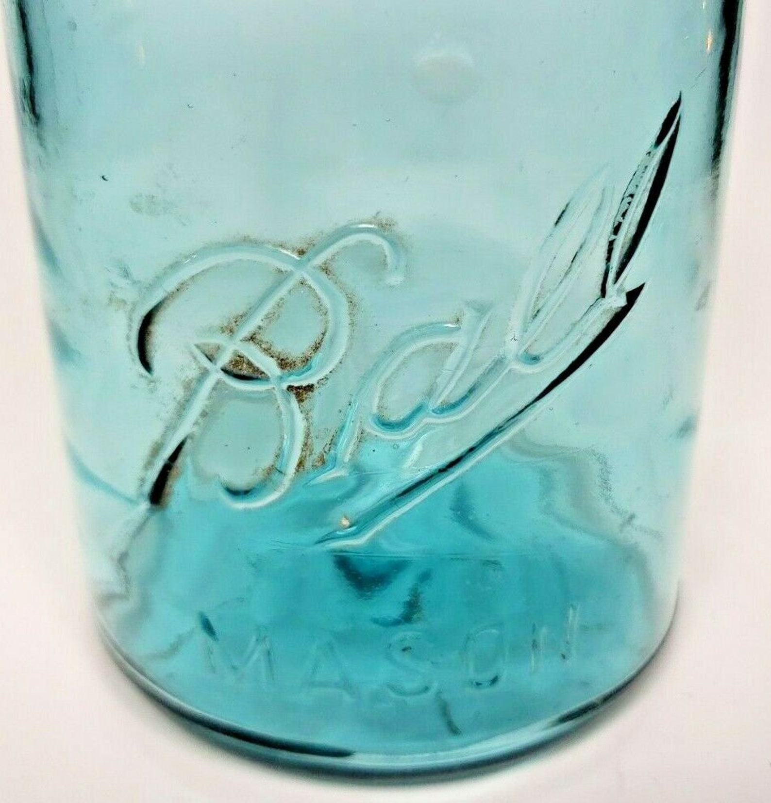 19331950 Blue Ball Canning Jar W/ Ceramic Zinc Lid Mold 6/4 Etsy