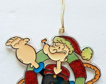 Popeye  and Olive Enamel Pin Set 1993 MGM Grand Adventures Theme Park