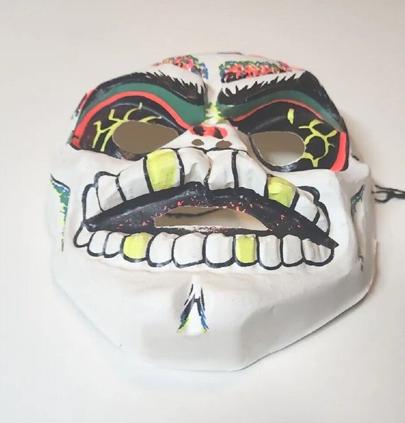 Vintage Ben Cooper Mask Halloween Costume Skeleto… - image 9