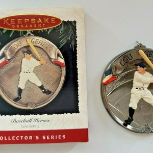 1995 NYYankees Lou Gehrig Baseball Heroes Hallmark Keepsake Ornament U109/5029