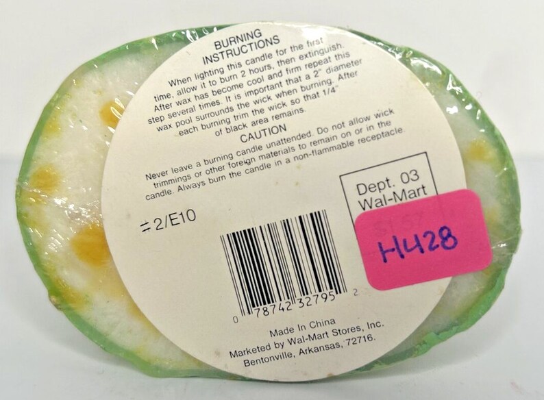 Vintage Walmart Easter Bunny Candle 4.5 Sku H428 Etsy