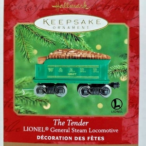 2000 Hallmark LIONEL Trains General Steam Locomotive & The Tender  NOS U5