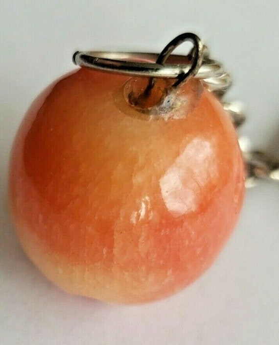 Vintage 1980's "marble stone red / yellow apple" … - image 3