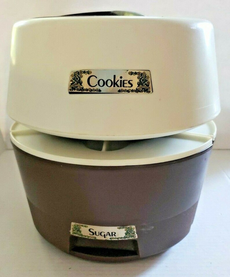 Vintage Rubbermaid Turntable Lazy Susan Canister Set Coffee Etsy