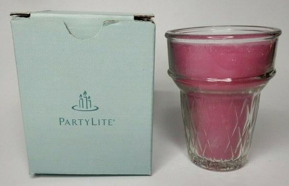 Partylite cone shaped jar candle passion fruit so… - image 1