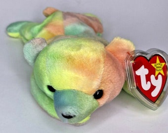 Ty Beanie Baby "Sammy" 1999, oso arcoíris retirado BB9