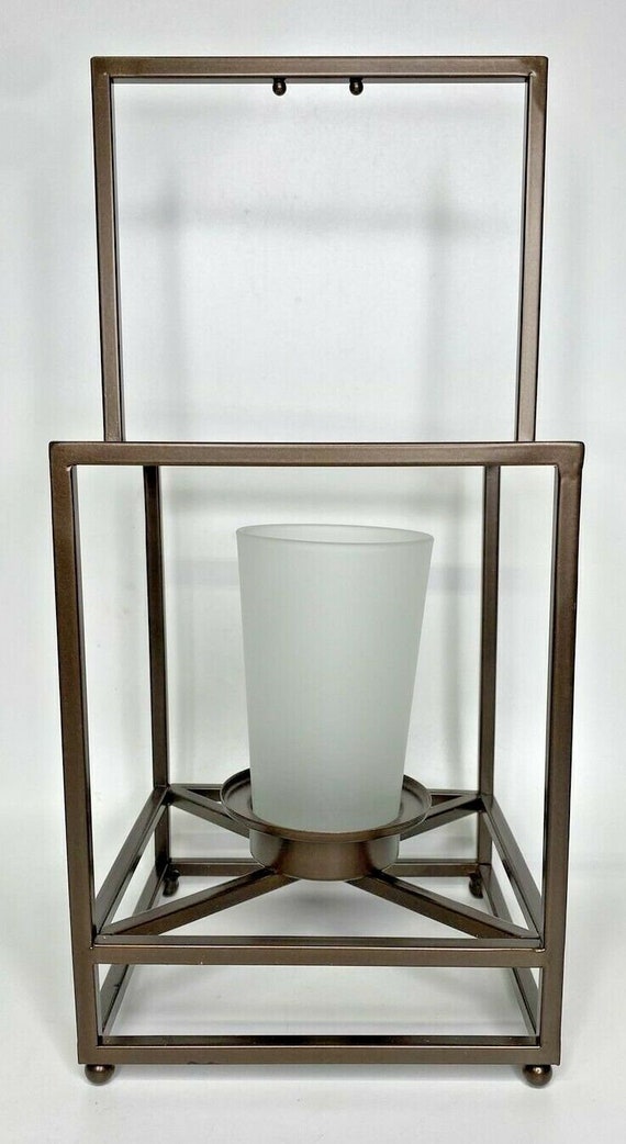 Partylite framework hanging lantern candle holder nib… Gem