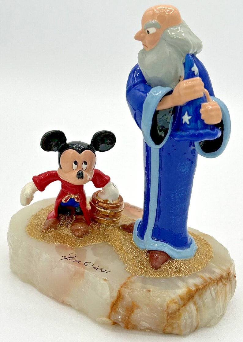 2001 Ron Lee Disney Mickey Mouse Sorcerer Yensid Figurine #330/500 SKU192 image 3