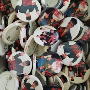 Vintage 1989 New Kids On The Block NKOTB 6 Random Pinback Buttons New Old Stock