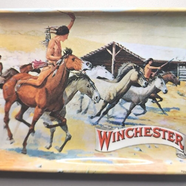 Vintage Winchester Tray Made in Italy Ferrara Art Mebel Tip 4" X 6" U215-3