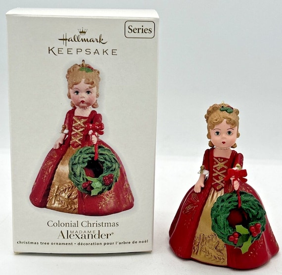 Vtg Hallmark Colonial Christmas Madame Alexander Keepsake Ornament 