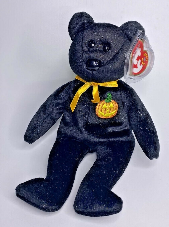 2001 Ty Beanie Baby haunt Retired Halloween Teddy Bear BB12 Etsy
