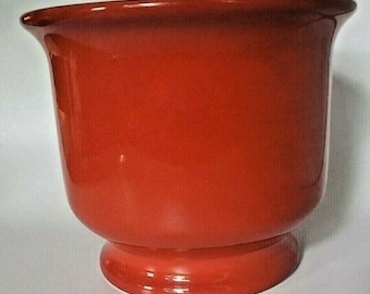 Waechtersbach red flower pot planter ice bucket wine chiller vintage (u24)