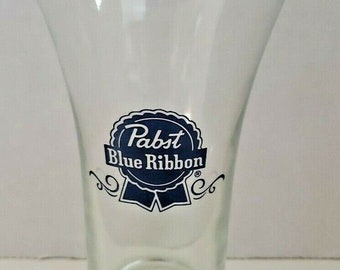 Details about   Pabst beer glass bar glasses 1 drink pils Blue Ribbon Milwaukee Wisconsin FO1 