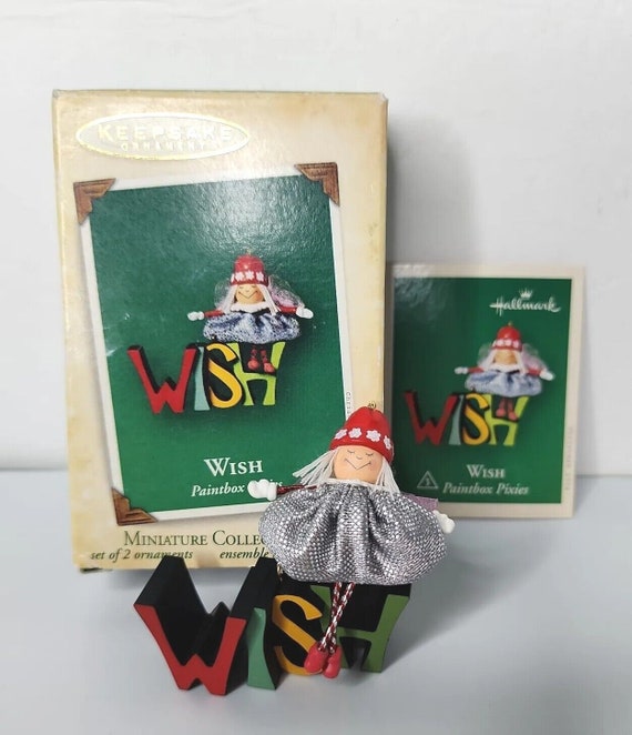 Hallmark keepsake, handcrafted 2002, “wish” paint… - image 1