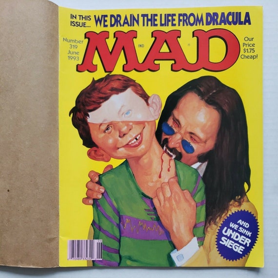 1993 mad magazine june no. 319 "dracula" w/ mail … - image 1