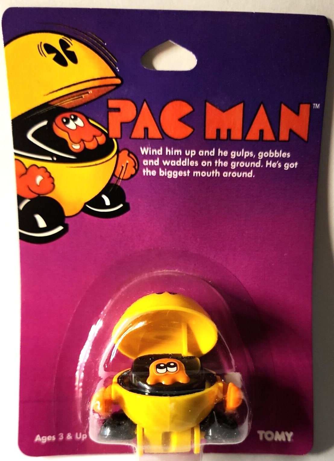 トミー パックマン ヴィンテージ ゲーム Vintage Pac Man New in Package Wind-up Toy - 1982 Tomy Corp. U27
