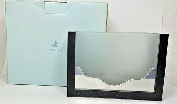 Vintage Retired Partylite ebony lights lamp retired nib p16d/p7677