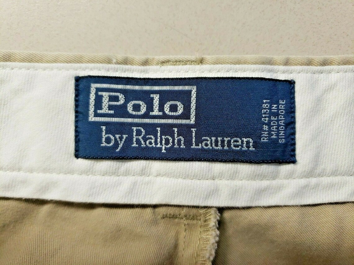 Polo Ralph Lauren Khaki Rn 41381 100% Cotton Philip Pant Size - Etsy