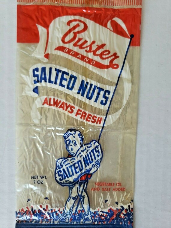 1950's buster peanuts 7oz cellophane bag indianap… - image 2
