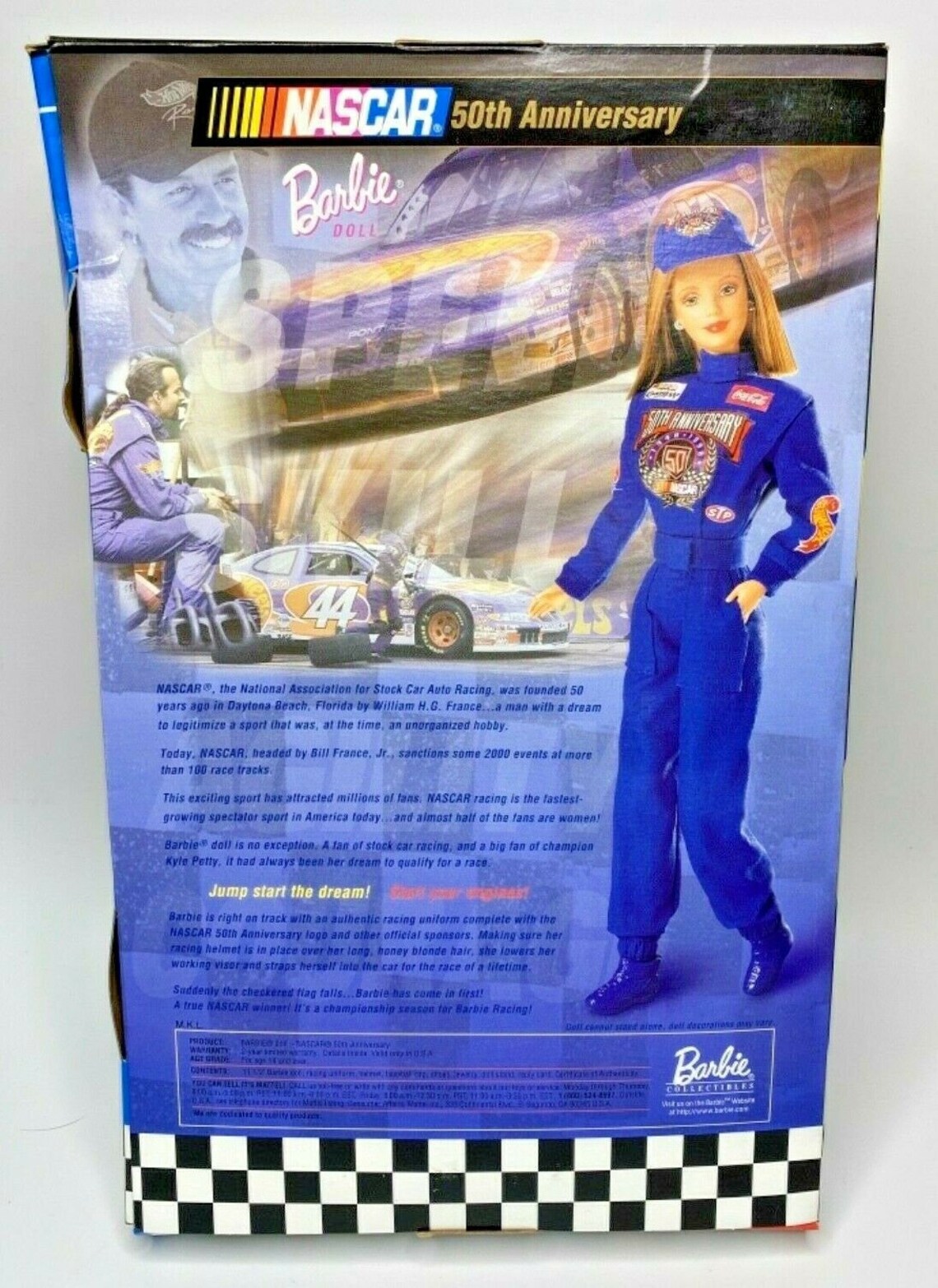 50th anniversary nascar 1998 barbie doll collector edition