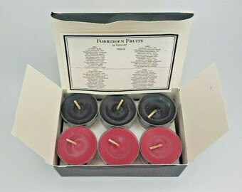 PartyLite 12 Forbidden Fruit Tealight Candles Sampler New Box P6F/P95518