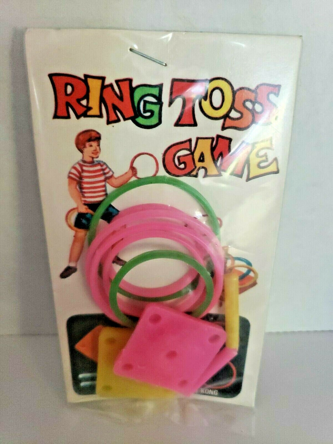 Vintage Ring Toss Game Dime Store Vintage Toy Hong Kong Mint 1960's Nos