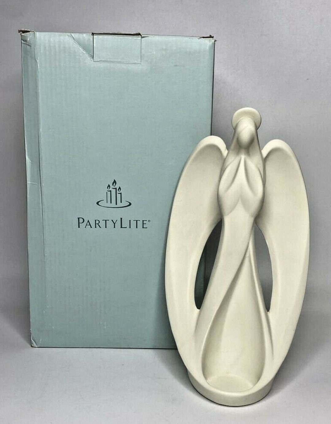 Partylite Infinity Angel Tealight Holder Retired Nib P17e/p90398 Etsy