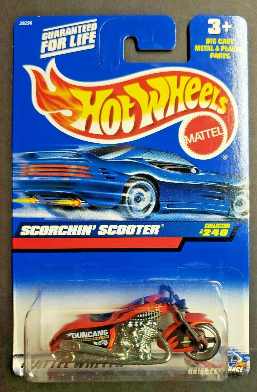 2000 Hot Wheels 240 Scorchin' Scooter Duncans Orange Etsy