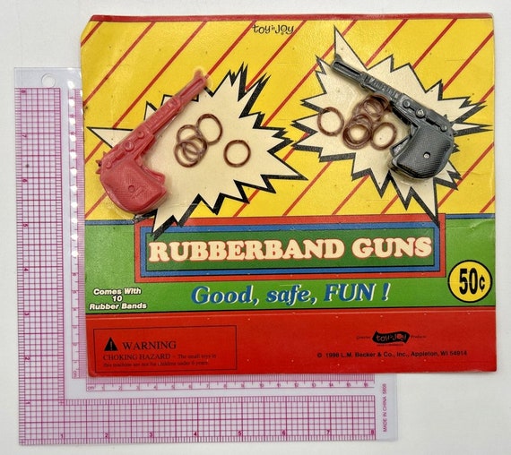 Vintage Vending Display Board Rubberband Guns 0200 - image 1
