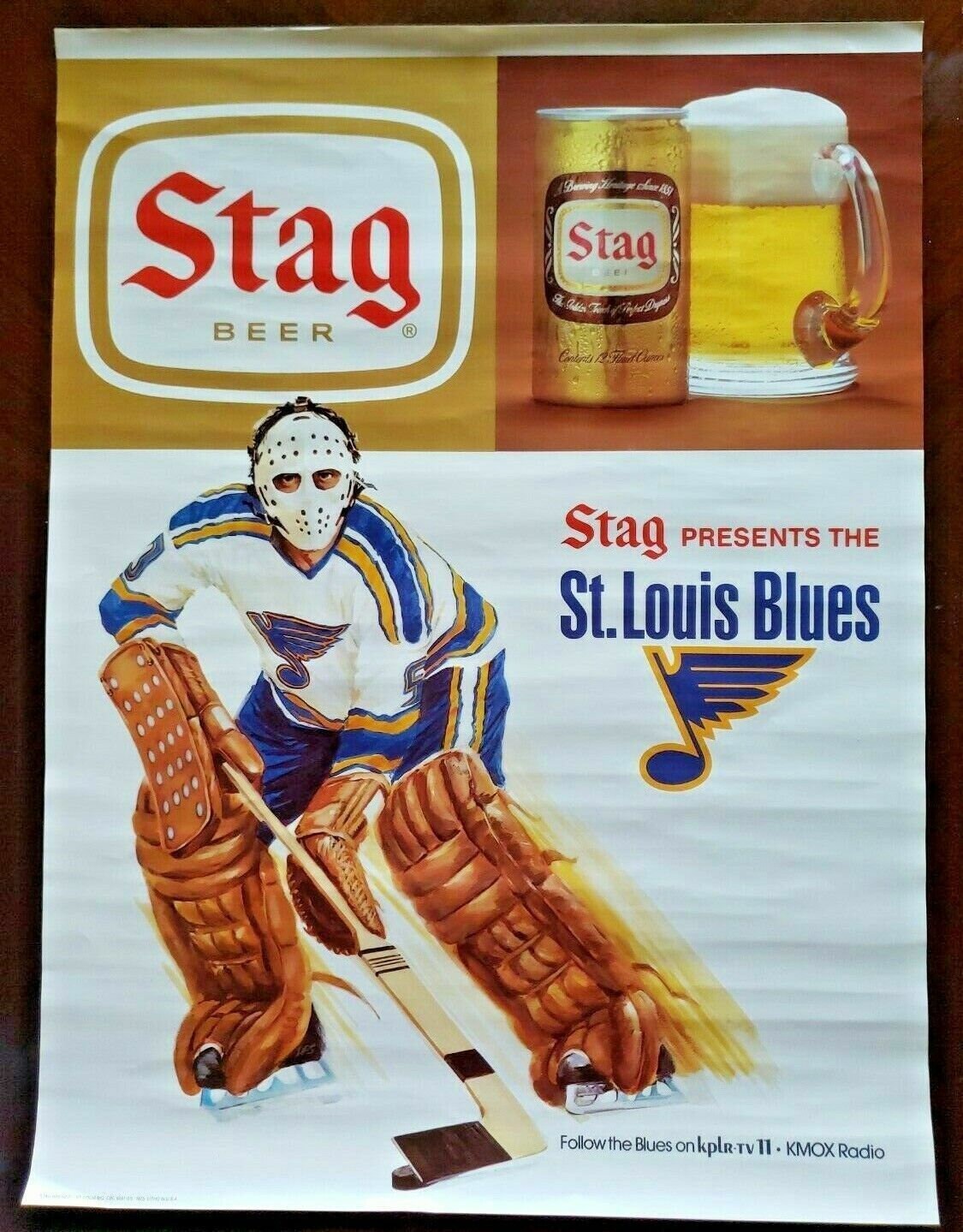 Vintage Stag Beer Presents 1975 St Louis Blues Hockey KPLR TV