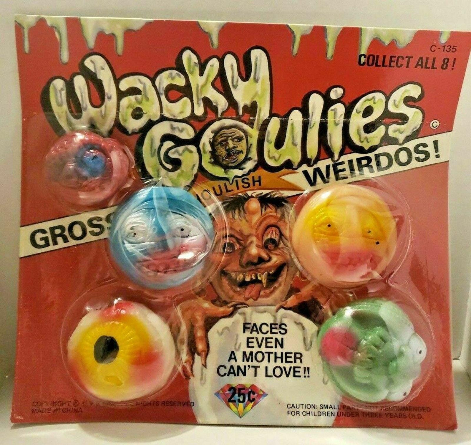 Monster Wacky Goulie Weirdos Old Gumball Vending Machine Display