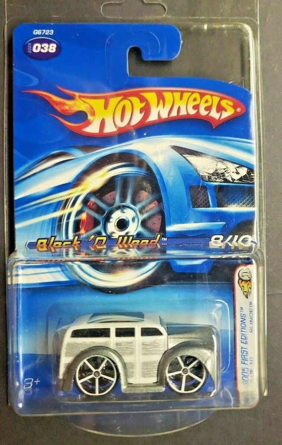 2005 Hot Wheels First Edition Blings Block 'O Wood 8/10 Red Version 