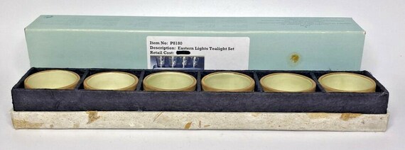 Vintage Retired Partylite eastern lights tealights set rare retired nib p15c/p8180