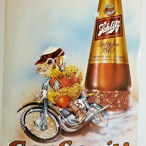 Vintage Schlitz Beer Sign - Etsy