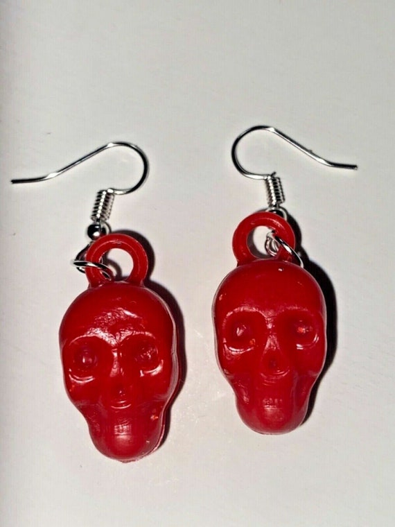 Vintage Mini Red Skull Cracker Jack Charms Costume