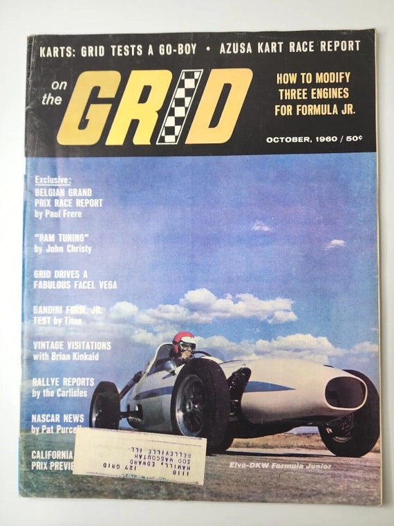 Vtg on the grid 1960 october "european circuit tra