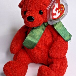 2001 Ty Beanie Baby &quot;Mistletoe&quot; Retired Holiday Bear BB14