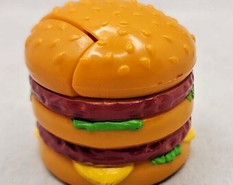 マクドナルド　入れ物ヴィンテージ 1987年keikiiiムチャチャUSAマック 1987 Mcdonald's Happy Meal Toy Changeables Big Mac Robot Red Brown