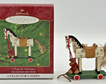 2000 Hallmark A Pony for Christmas Ornament SKU U17