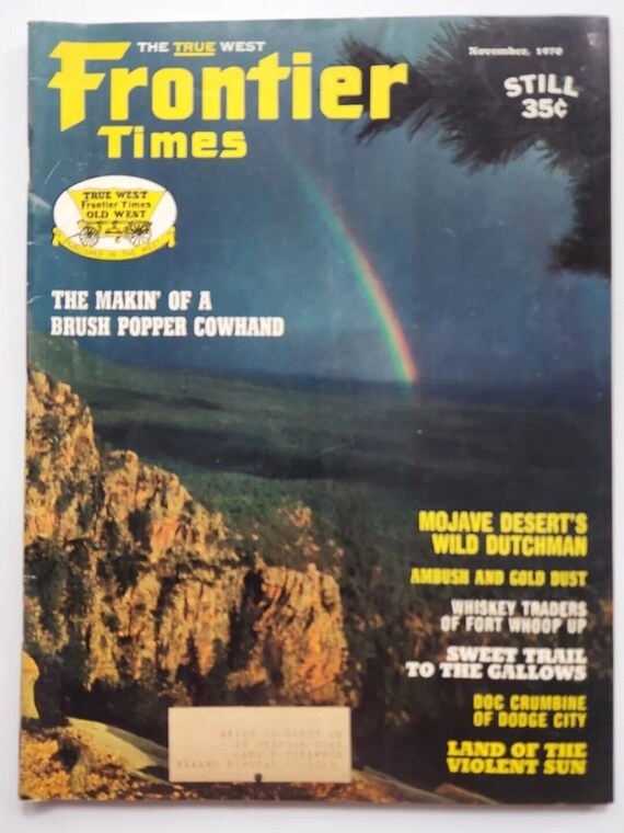 Frontier times vintage magazine nov, 1970 "mojave… - image 1