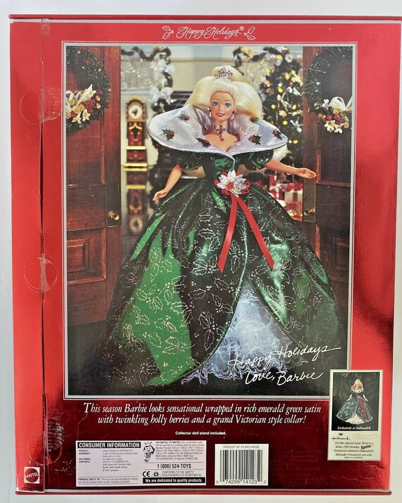 1995 barbie "happy holidays" doll special edition nib… - Gem