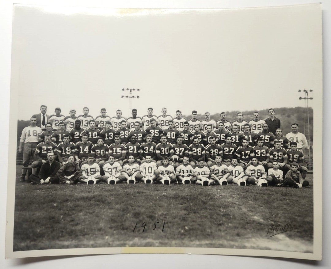 1951 Leechburg Blue Devils PA High School Football Class A Champs Real